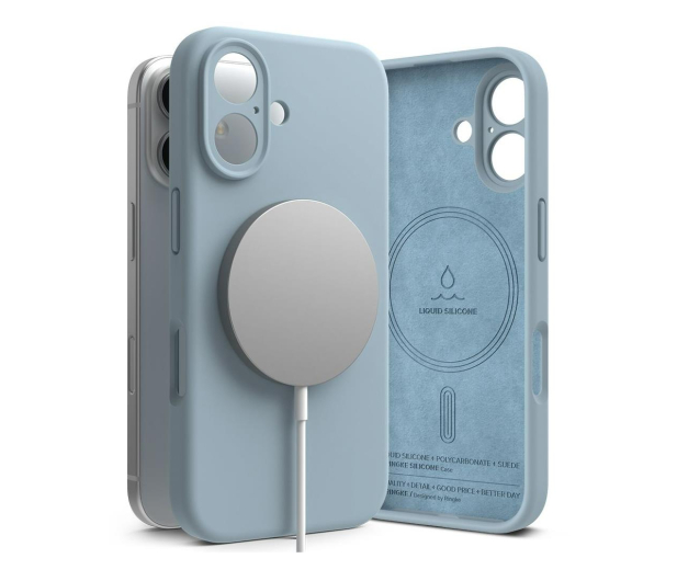 Ringke Silicone Magnetic Magsafe do iPhone 16 Blue 8800274960619 - 1278057 - zdjęcie 2